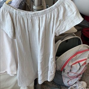 tan off the shoulder top